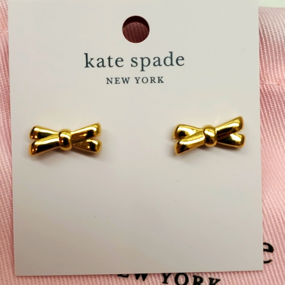 NWT Kate Spade Double Bow Studs - Picture 2 of 7